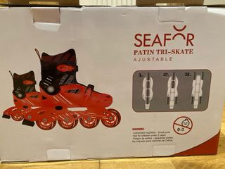 Patines Tri-skate Ajustables Talla 31-34