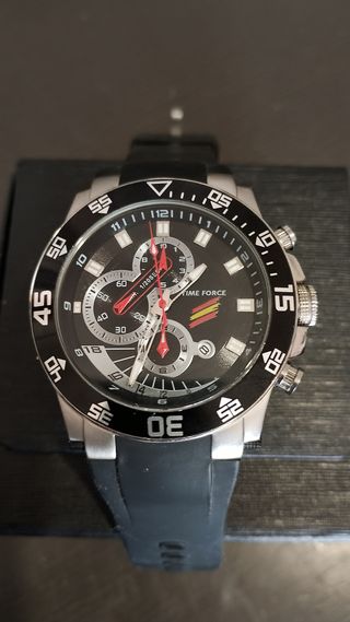 Reloj TIME FORCE Cronógrafo Negro/Plata