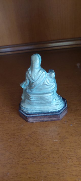 ESTATUILLA PELTRO CESELLATO A MANO ANNO SANTO 1975