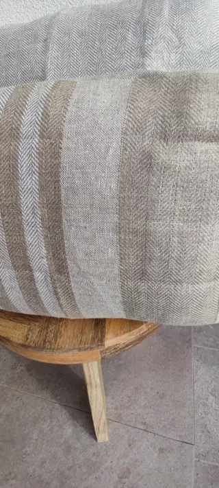 2 Fundas Cojín Lino Beige 45x45 y 30x50 NUEVAS