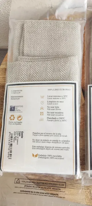 2 Fundas Cojín Lino Beige 45x45 y 30x50 NUEVAS