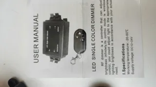 Controlador Dimmer RF Tira LED 1 Canal