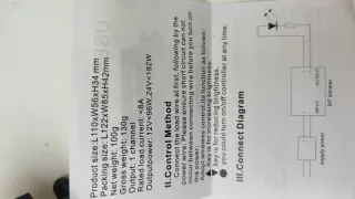 Controlador Dimmer RF Tira LED 1 Canal