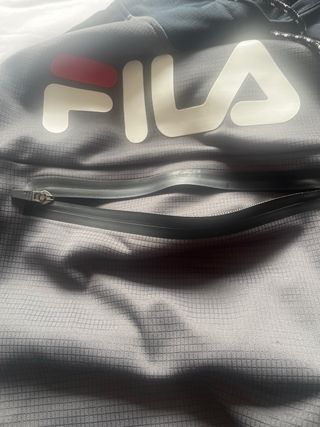 Sudadera Fila Capucha Gris/Negro Bitono