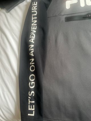 Sudadera Fila Capucha Gris/Negro Bitono