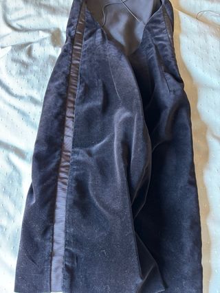 Tubino nero elegante in velluto