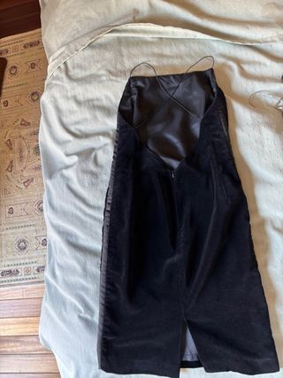Tubino nero elegante in velluto