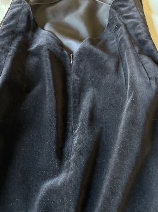 Tubino nero elegante in velluto