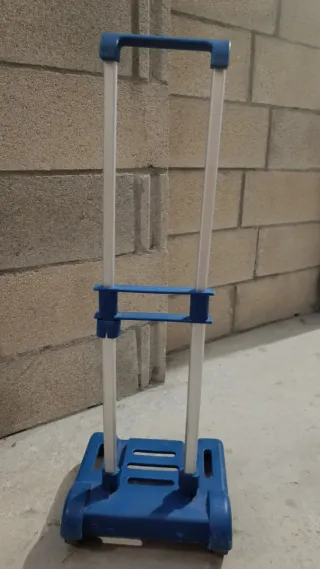 Carrito para mochila azul