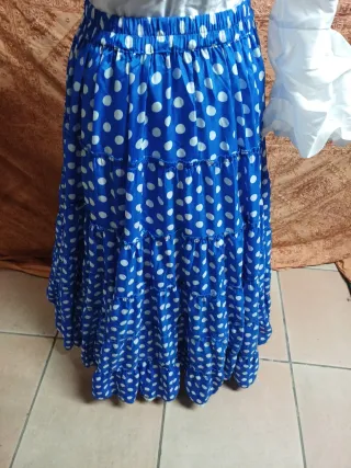Falda Flamenca Rociera Talla Única