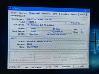 Placa base ASUS H110M-K + Intel Core i3 6100