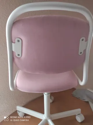 Silla infantil para escritorio rosa