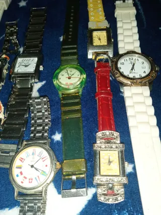 Lote 10 relojes Retro-vintage