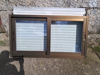 Ventanas correderas bronce doble acristalamiento