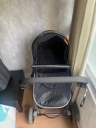 Carrito de bebé 3 en 1 Siandlcone Negro