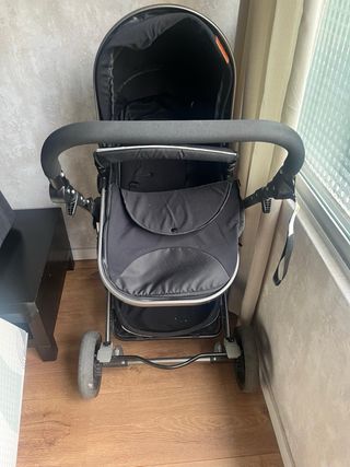 Carrito de bebé 3 en 1 Siandlcone Negro