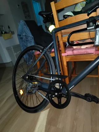 Bicicleta Elops Speed 500 Single Speed/Fixie Gris