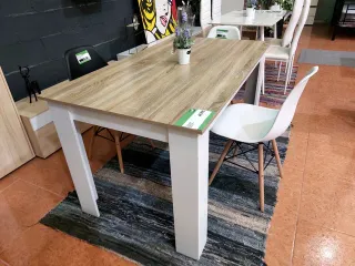 PACK DE MESA CON 4 SILLAS NORDICAS MEDIDA 140*80CM