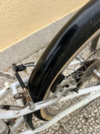 Bicicleta Paseo B-Twin Blanca