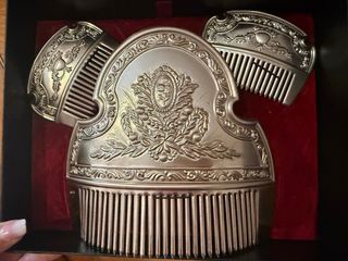 Traje de Fallera completo plata y rosa