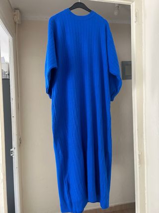 Vestido jersey azul talla L