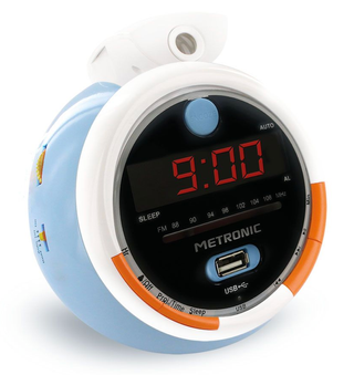 Radio despertador infantil proyector El Principito