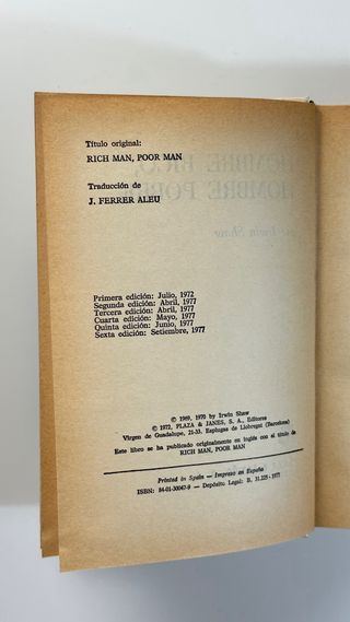 Hombre rico, hombre pobre – Irwin Shaw
