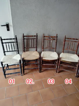 16 Sillas antiguas