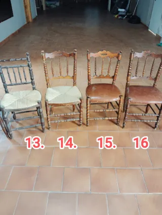 16 Sillas antiguas