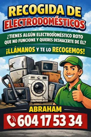 Recojemos electrodomesticos rotos viejos