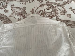 Camisa Hugo Boss Blanca Rayas Finas Talla M