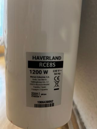 Radiador Eléctrico / Emisor térmico Haverland RCE