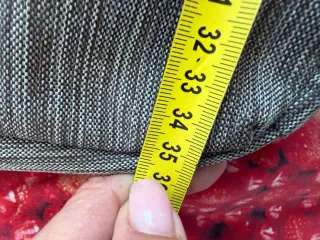 Borsa a tracolla grigia e nera