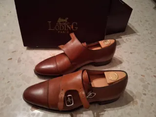 Zapatos Loding Marrones Doble Hebilla
