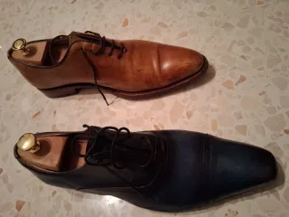 Zapatos Loding Marrones Doble Hebilla