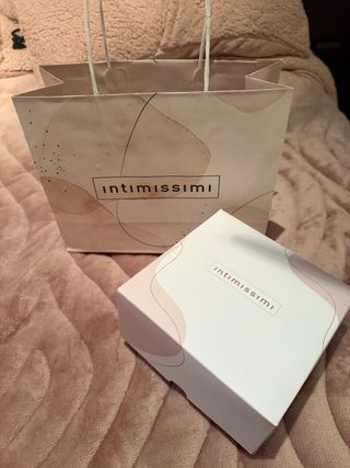 Conjunto lencería Intimissimi negro y blanco
