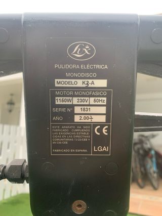 Abrillantadora Monodisco Profesional disco 50cm