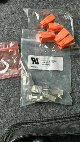Kit Red Cat 7 50m + Crimpadora + Tester