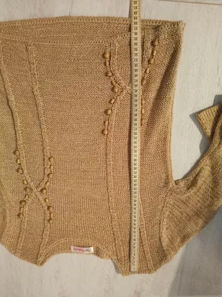 Jersey de verano beige y marrón