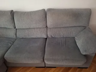 Sofá chaise Salermo longue gris tela comprado 2022