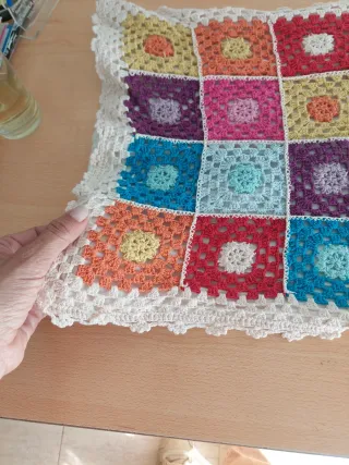 Cojín Crochet ganchillo