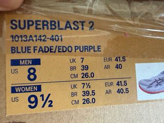 Asics Superblast 2 Talla 41.5 Puestas dos veces.