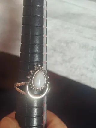 Anillo Plata Piedra Negra
