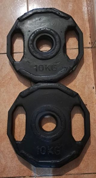 PESAS 60kg 4 DISCOS OLIMPICOS DE 15KG