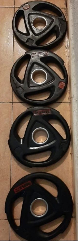 PESAS 60kg 4 DISCOS OLIMPICOS DE 15KG