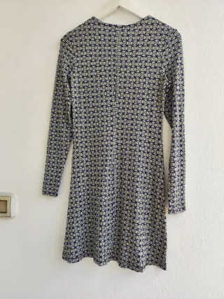 Vestido Mango Lycra Estampado Talla XS