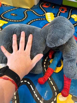 Peluche Elefante, Perro y Spiderman