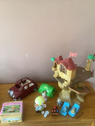 Lote Casa Árbol y Coche Camping