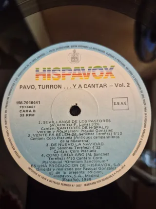 Vinilo Villancicos Pavo, Turrón... y a Cantar