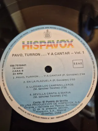 Vinilo Villancicos Pavo, Turrón... y a Cantar